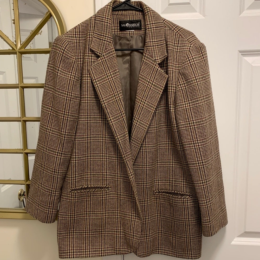 Sag Harbor Plaid Blazer